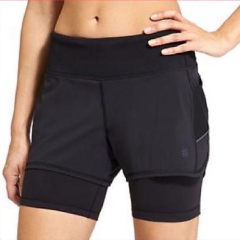 EUC SMALL ATHLETA READY SET GO COMPRESSION SHORTS
